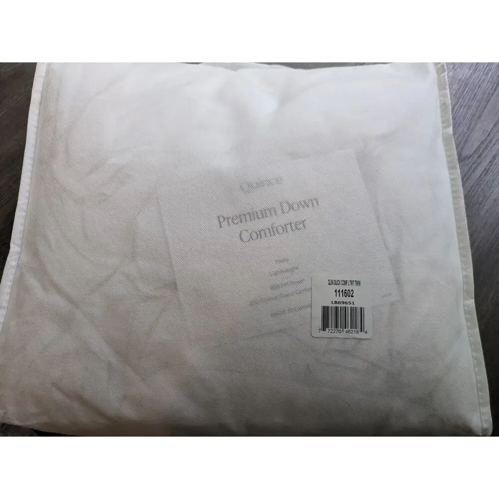 Quince TWIN Down Duvet Insert Lightweight Premium Down Comforter NEW